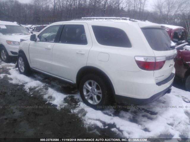 1C4RDJDG7CC329810 - 2012 DODGE DURANGO CREW WHITE photo 3