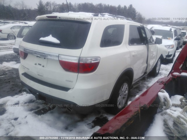 1C4RDJDG7CC329810 - 2012 DODGE DURANGO CREW WHITE photo 4