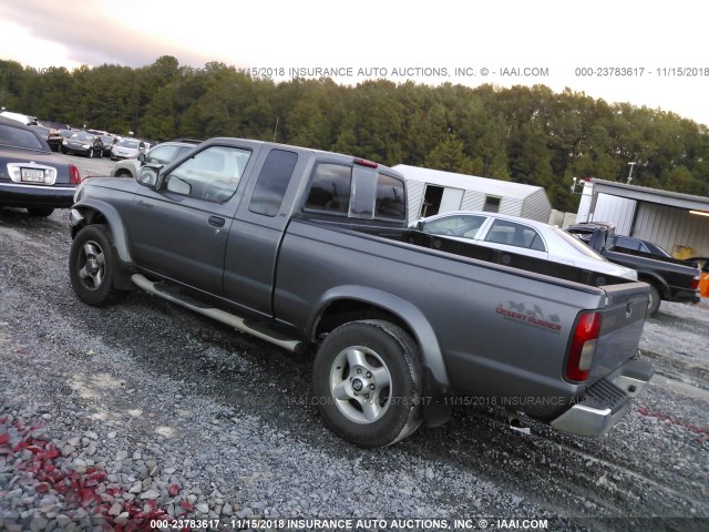 1N6ED26T1YC409669 - 2000 NISSAN FRONTIER GRAY photo 3