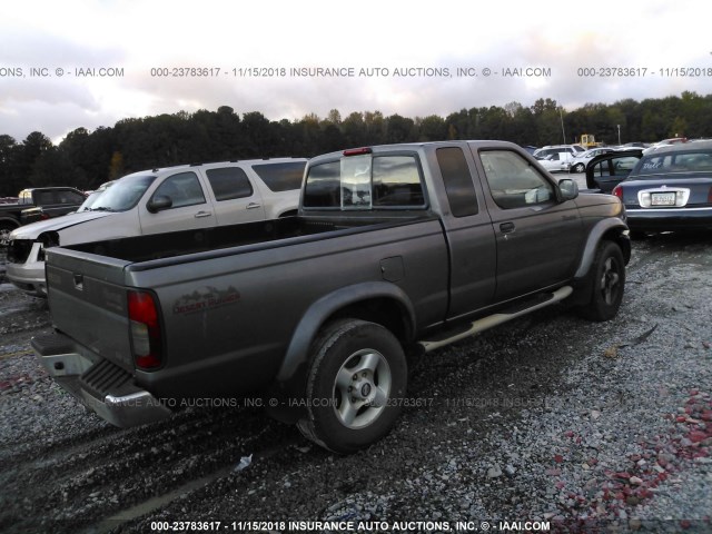 1N6ED26T1YC409669 - 2000 NISSAN FRONTIER GRAY photo 4