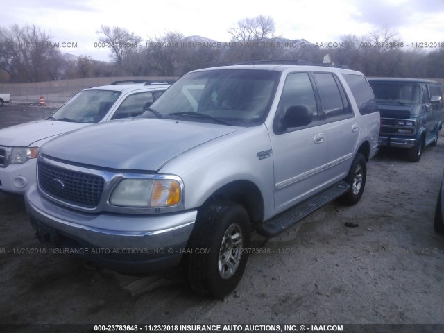 1FMPU16LXYLA76034 - 2000 FORD EXPEDITION XLT SILVER photo 2