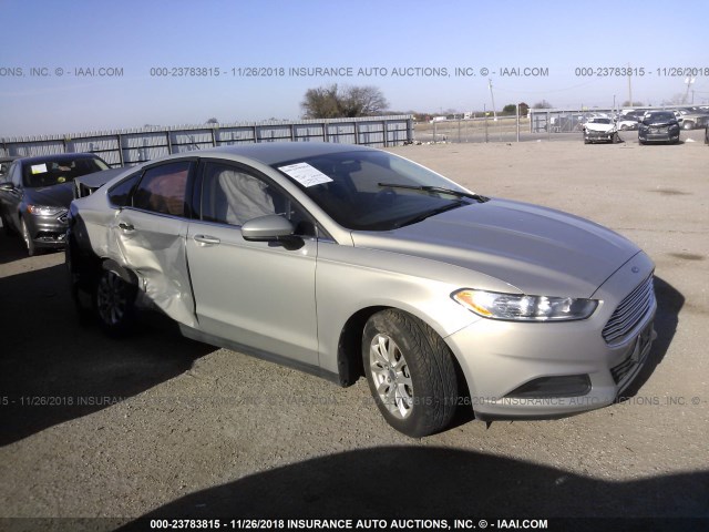 3FA6P0G77FR279308 - 2015 FORD FUSION S Champagne photo 1