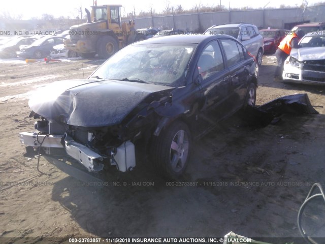 1G8AL58F67Z104073 - 2007 SATURN ION LEVEL 3 BLACK photo 2