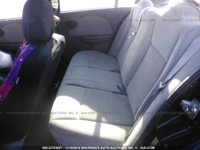 1G8AL58F67Z104073 - 2007 SATURN ION LEVEL 3 BLACK photo 8