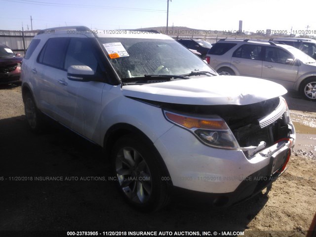 1FM5K7F89DGC34071 - 2013 FORD EXPLORER LIMITED WHITE photo 1