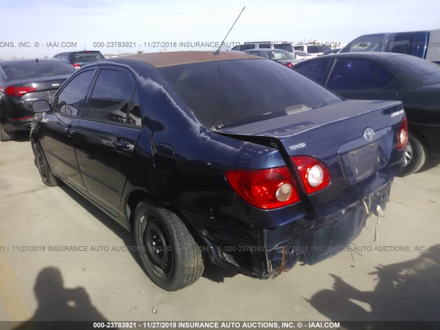 1NXBR32E17Z773664 - 2007 TOYOTA COROLLA CE/LE/S BLUE photo 3