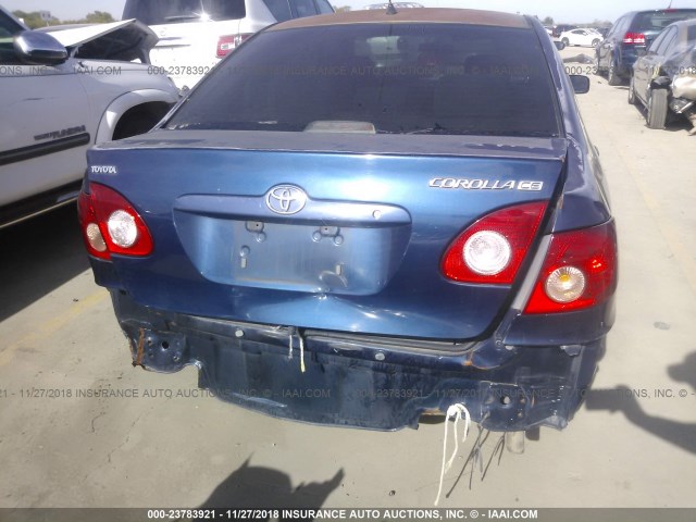 1NXBR32E17Z773664 - 2007 TOYOTA COROLLA CE/LE/S BLUE photo 6