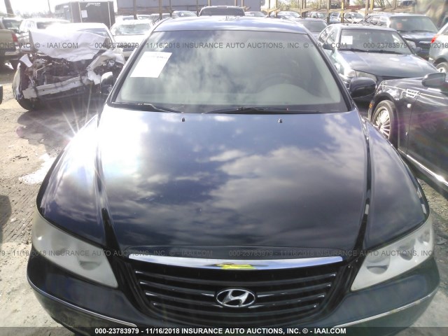 KMHFC46F46A095293 - 2006 HYUNDAI AZERA SE/LIMITED BLACK photo 6