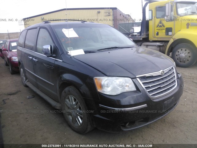 2A8HR64X38R827682 - 2008 CHRYSLER TOWN & COUNTRY LIMITED BLACK photo 1