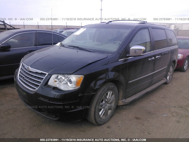 2A8HR64X38R827682 - 2008 CHRYSLER TOWN & COUNTRY LIMITED BLACK photo 2