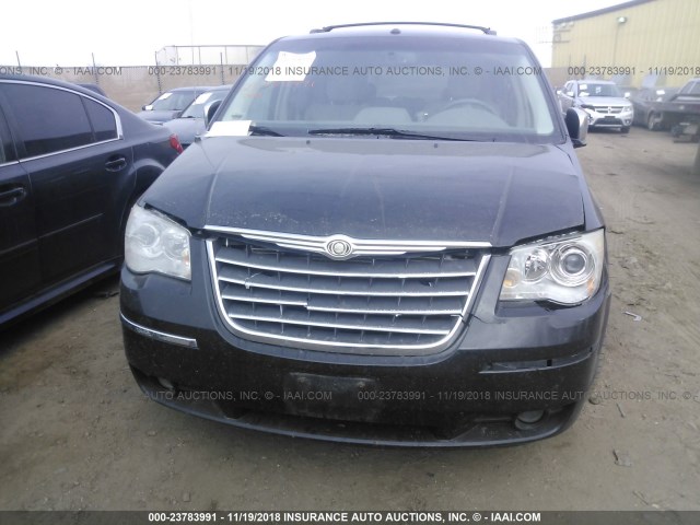 2A8HR64X38R827682 - 2008 CHRYSLER TOWN & COUNTRY LIMITED BLACK photo 6