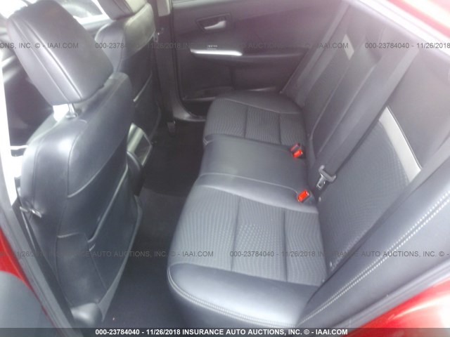 4T1BF1FK0CU634939 - 2012 TOYOTA CAMRY SE/LE/XLE 红色 照片 8