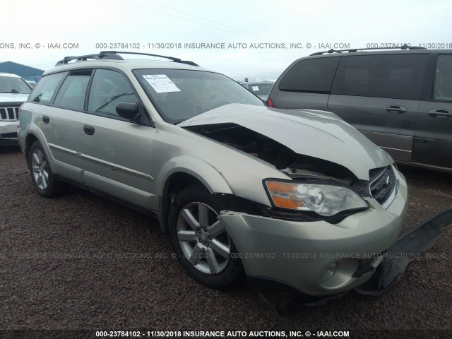 4S4BP61C367319453 - 2006 SUBARU LEGACY OUTBACK 2.5I SILVER photo 1