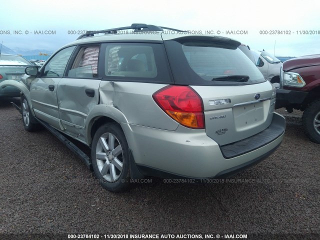 4S4BP61C367319453 - 2006 SUBARU LEGACY OUTBACK 2.5I SILVER photo 3