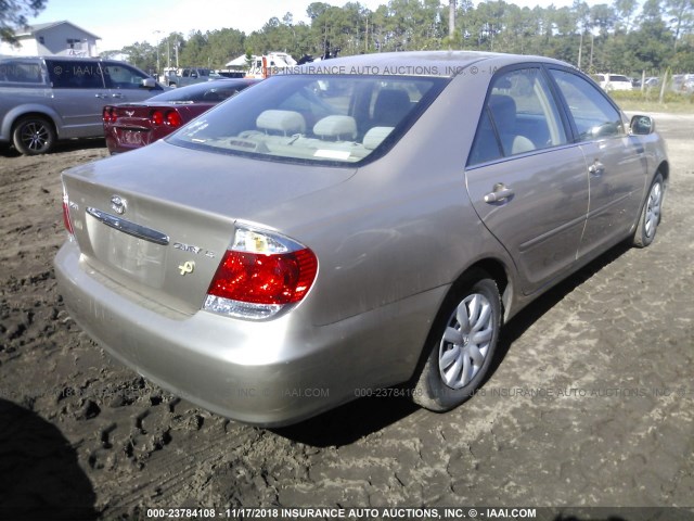 4T1BE32K16U738610 - 2006 TOYOTA CAMRY LE/XLE/SE BEIGE photo 4