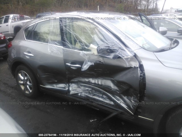 JNKAJ09F38M352761 - 2008 INFINITI EX35 JOURNEY GRAY photo 6