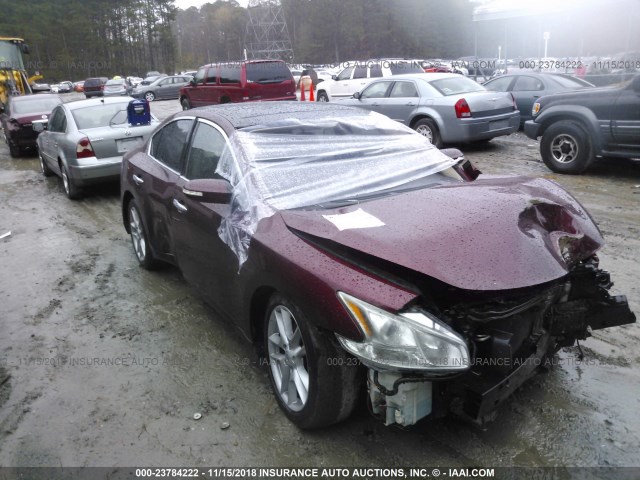 1N4AA5AP4BC833625 - 2011 NISSAN MAXIMA S/SV MAROON photo 1