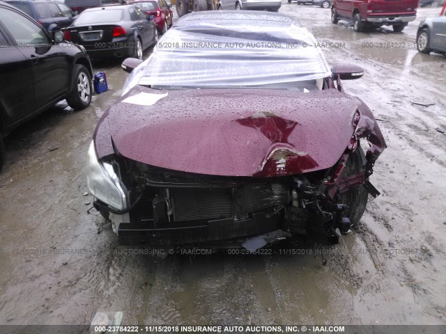 1N4AA5AP4BC833625 - 2011 NISSAN MAXIMA S/SV MAROON photo 6