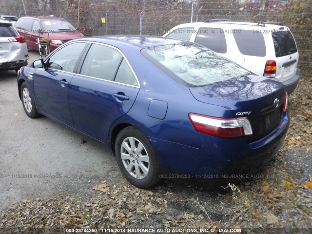 4T1BB46K77U008324 - 2007 TOYOTA CAMRY NEW GENERAT HYBRID BLUE photo 3