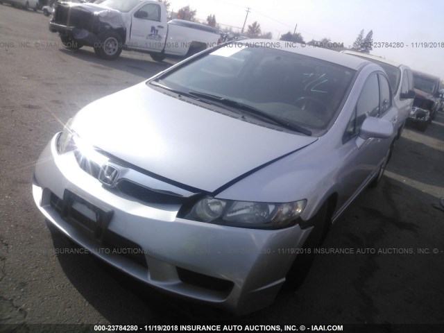 19XFA1F63AE064888 - 2010 HONDA CIVIC SILVER photo 2