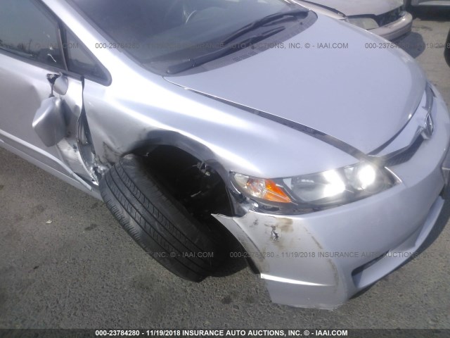 19XFA1F63AE064888 - 2010 HONDA CIVIC SILVER photo 6