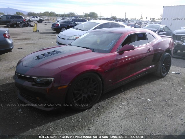 2G1FK1EJ7E9177551 - 2014 CHEVROLET CAMARO 2SS RED photo 2