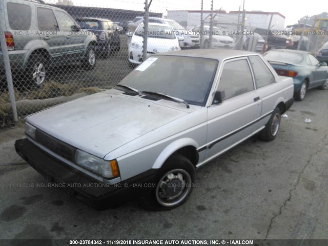 JN1PB22S4JU573015 - 1988 NISSAN SENTRA SILVER photo 2