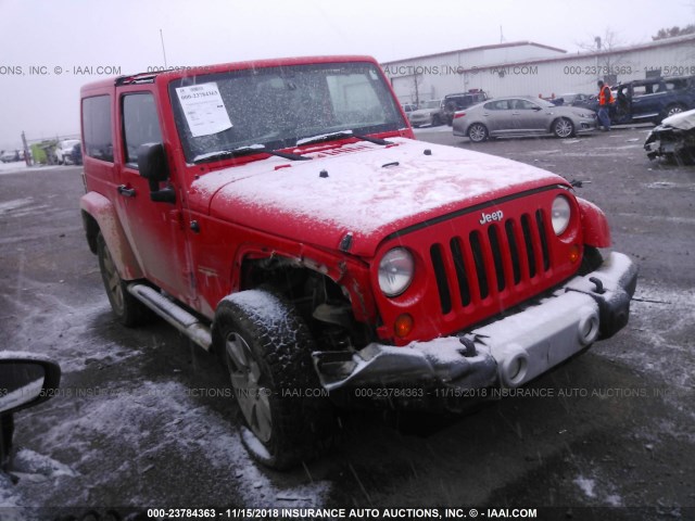 1C4AJWBG3DL666403 - 2013 JEEP WRANGLER SAHARA ORANGE photo 1