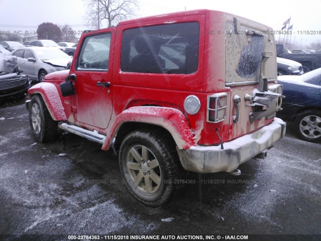 1C4AJWBG3DL666403 - 2013 JEEP WRANGLER SAHARA ORANGE photo 3