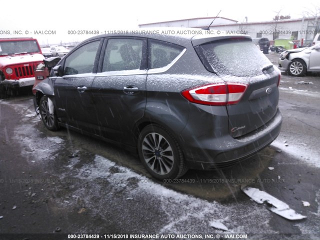 1FADP5DU9JL100904 - 2018 FORD C-MAX TITANIUM GRAY photo 3