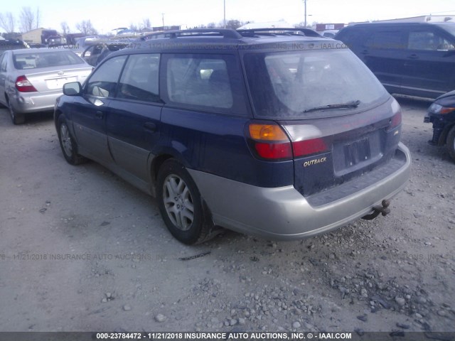 4S3BH675437660916 - 2003 SUBARU LEGACY OUTBACK AWP 蓝色 照片 3