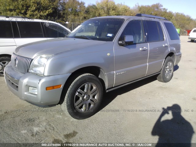 4M2EU38847UJ13422 - 2007 MERCURY MOUNTAINEER PREMIER SILVER photo 2