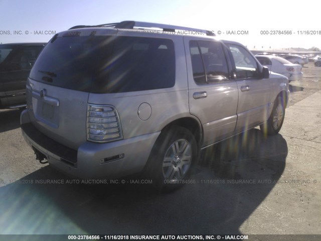 4M2EU38847UJ13422 - 2007 MERCURY MOUNTAINEER PREMIER SILVER photo 4