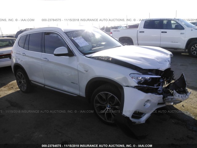 5UXWX9C59H0T11891 - 2017 BMW X3 XDRIVE28I WHITE photo 1