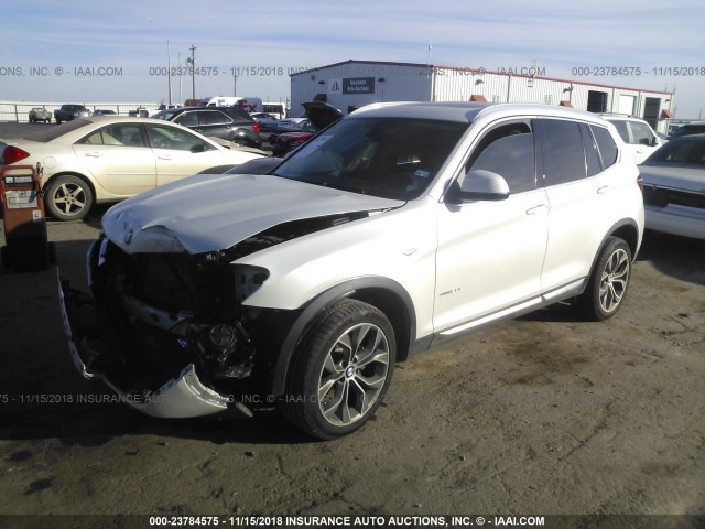 5UXWX9C59H0T11891 - 2017 BMW X3 XDRIVE28I WHITE photo 2