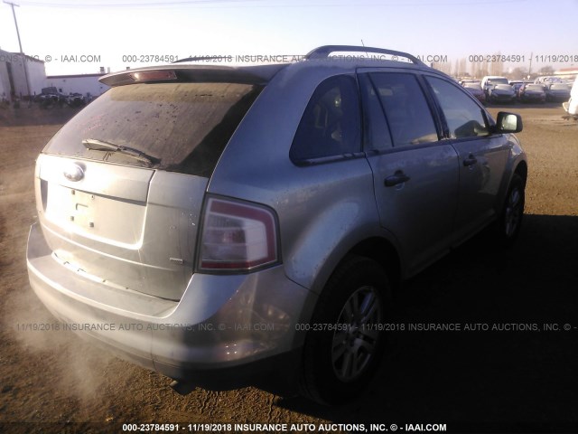 2FMDK46C17BB09673 - 2007 FORD EDGE SE GRAY photo 4