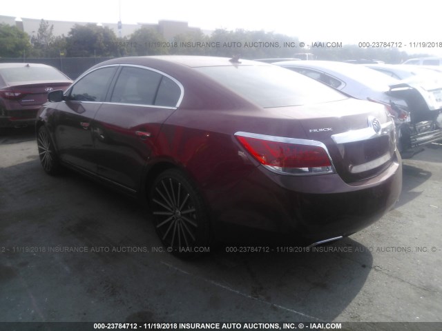 1G4GC5E3XDF296133 - 2013 BUICK LACROSSE RED photo 3