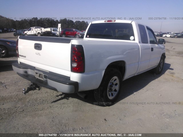 1GCEC19V57Z205448 - 2007 CHEVROLET SILVERADO C1500 CLASSIC WHITE photo 4