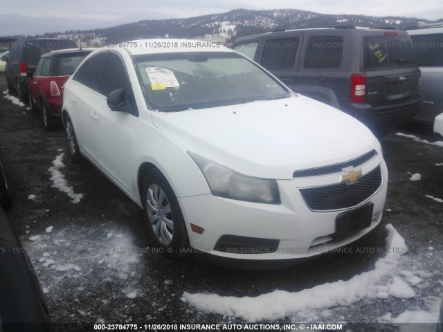 1G1PC5SH4B7253749 - 2011 CHEVROLET CRUZE LS WHITE photo 1