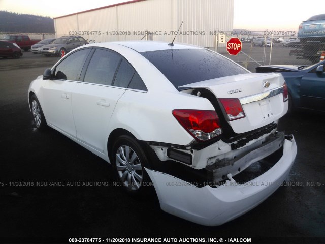 1G1PC5SH4B7253749 - 2011 CHEVROLET CRUZE LS WHITE photo 3