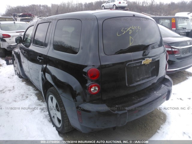 3GNCA13B79S520982 - 2009 CHEVROLET HHR LS Negro foto 3