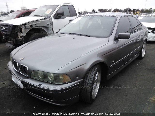 WBADN63472GM74975 - 2002 BMW 540 I AUTOMATIC GRAY photo 2