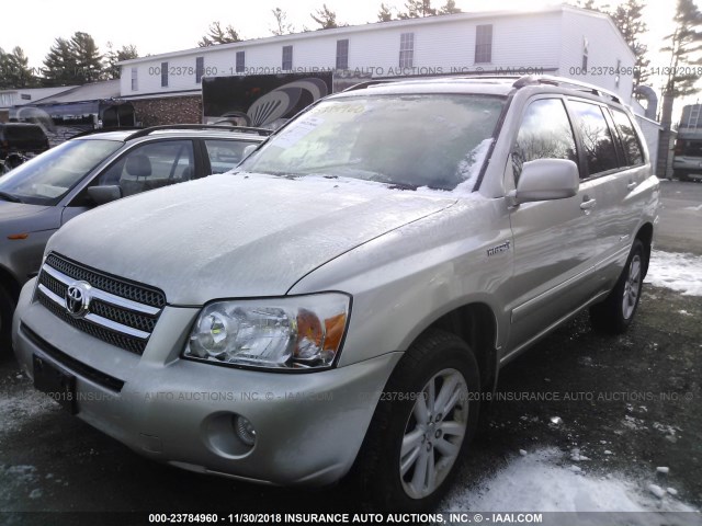 JTEEW21A270048824 - 2007 TOYOTA HIGHLANDER HYBRID SILVER photo 2