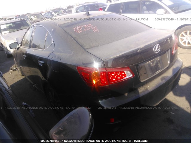 JTHBK262992085167 - 2009 LEXUS IS 250 BLACK photo 3