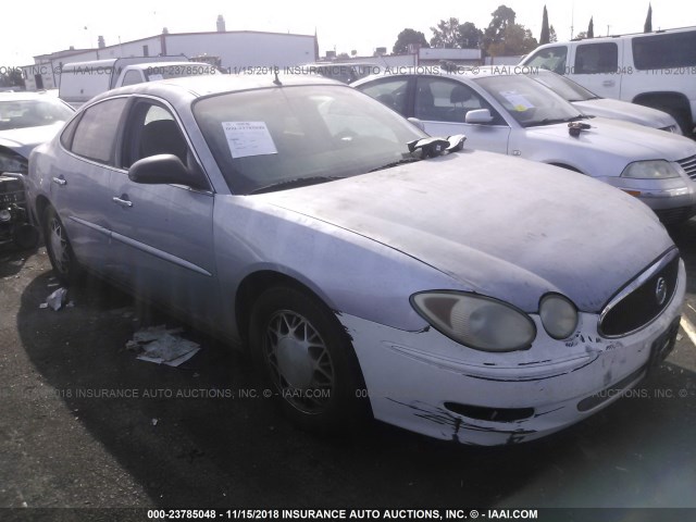 2G4WC532651270224 - 2005 BUICK LACROSSE CX SILVER photo 1