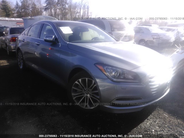 KMHGN4JE2FU063647 - 2015 HYUNDAI GENESIS 3.8L GRAY photo 1