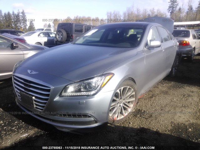 KMHGN4JE2FU063647 - 2015 HYUNDAI GENESIS 3.8L GRAY photo 2