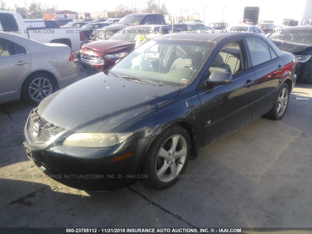 1YVFP80D545N46867 - 2004 MAZDA 6 S GRAY photo 2