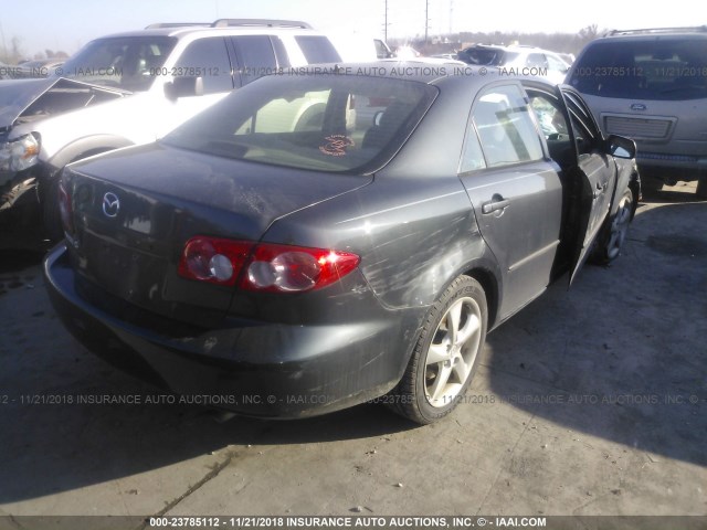 1YVFP80D545N46867 - 2004 MAZDA 6 S GRAY photo 4