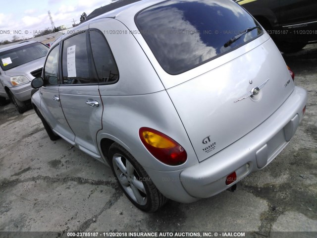 3C8FY78G93T612202 - 2003 CHRYSLER PT CRUISER GT SILVER photo 3